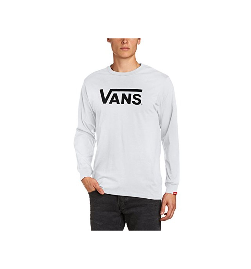 Moda Vans Herren Classic Ls Langarmshirt, Weiß