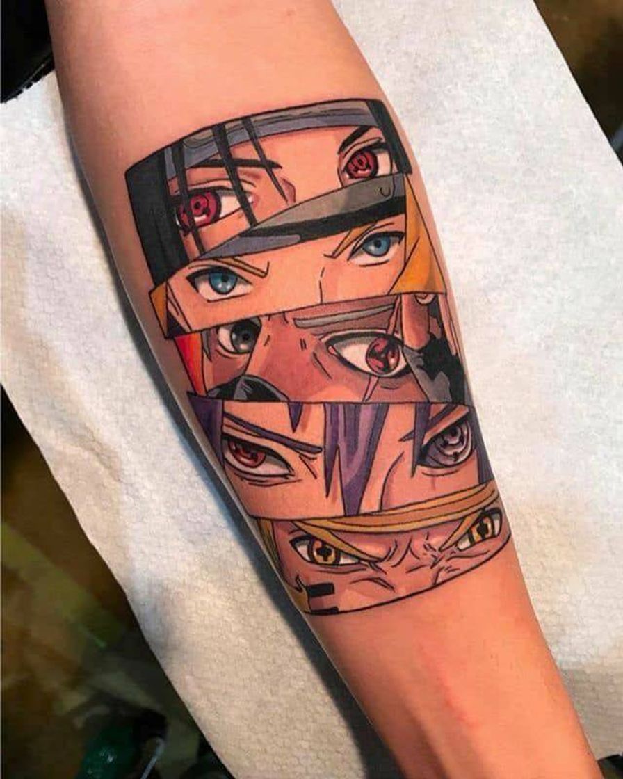 Moda Tatuagem de personagens de Naruto 