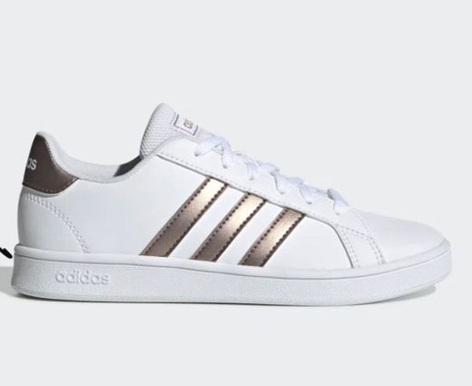 TÊNIS GRAND COURT ADIDAS DOURADO 