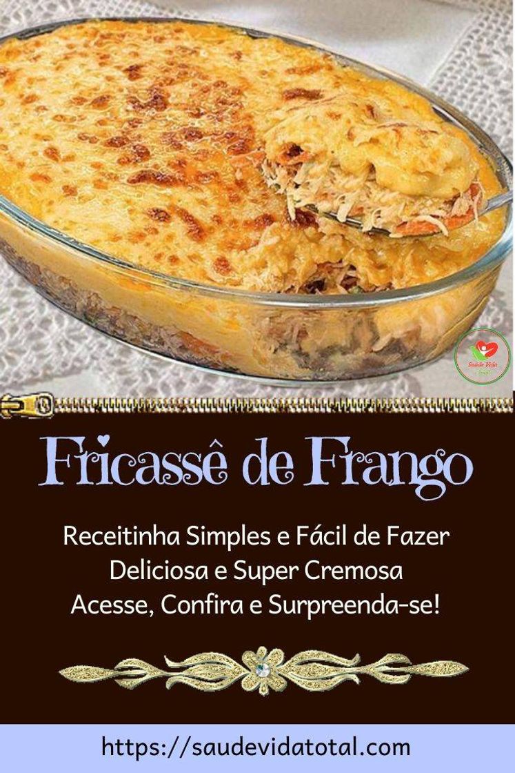 Moda Fricassê de frango, clique no link para ter a receita.