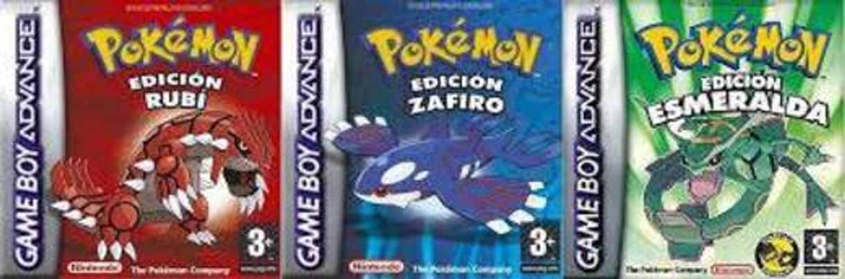 Videojuegos Pokémon Rubí, Zafiro y Esmeralda