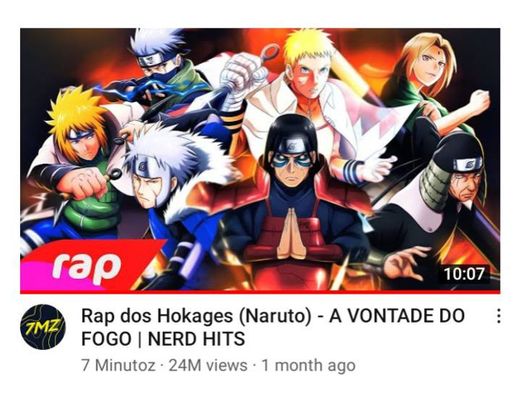Rap dos hokages(Naruto)-A vontade do fogo| Nerd hits 