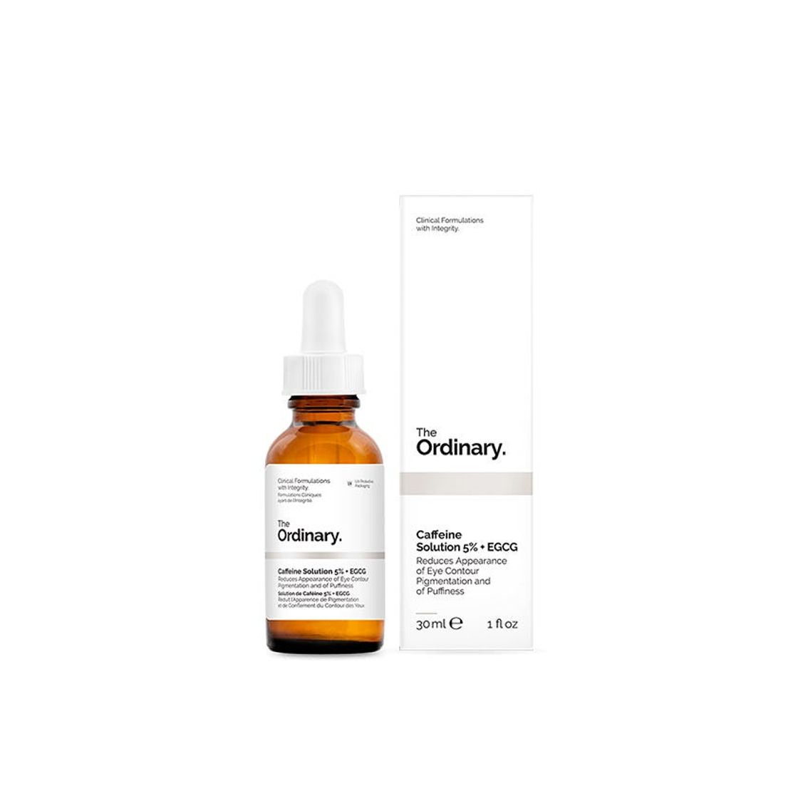 Beauty Solución The Ordinary, de cafeína 5%