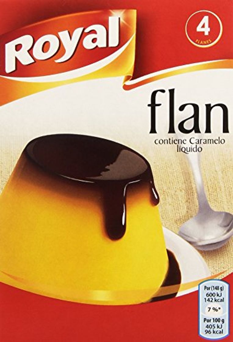 Productos Royal Flan 4 Raciones - Paquete de 12 x 7.75 gr -