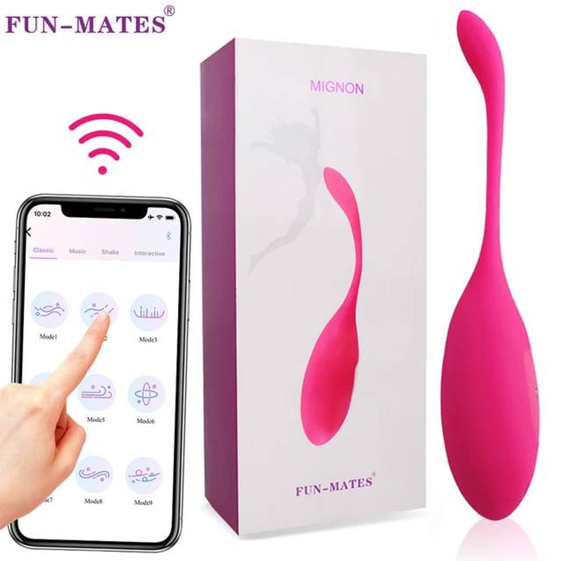 Fashion Vibrador con Control por aplicación móvil para mujer