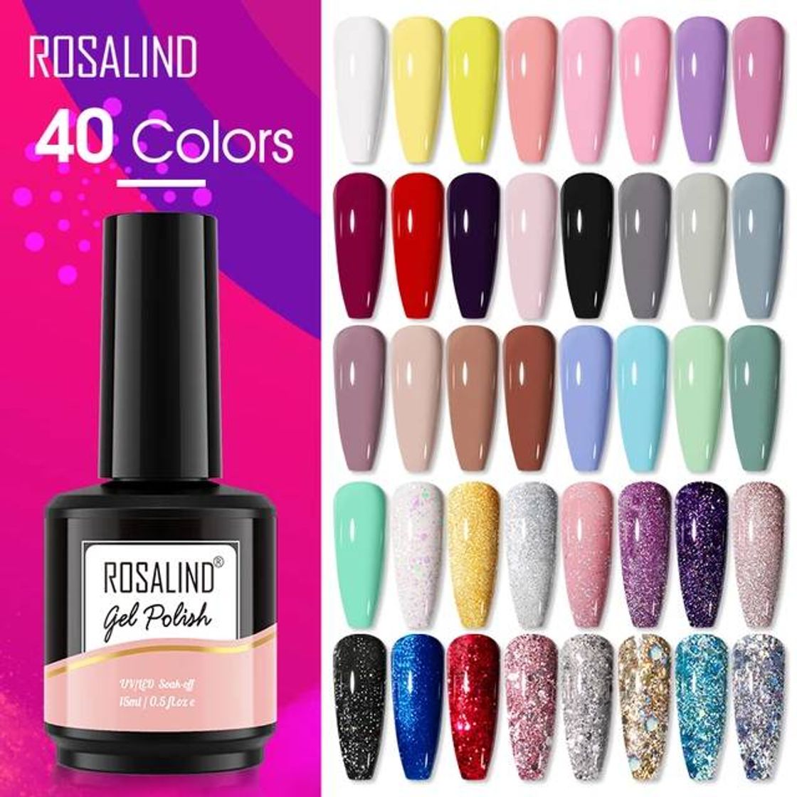 Fashion ROSALIND Gel de esmalte de uñas 