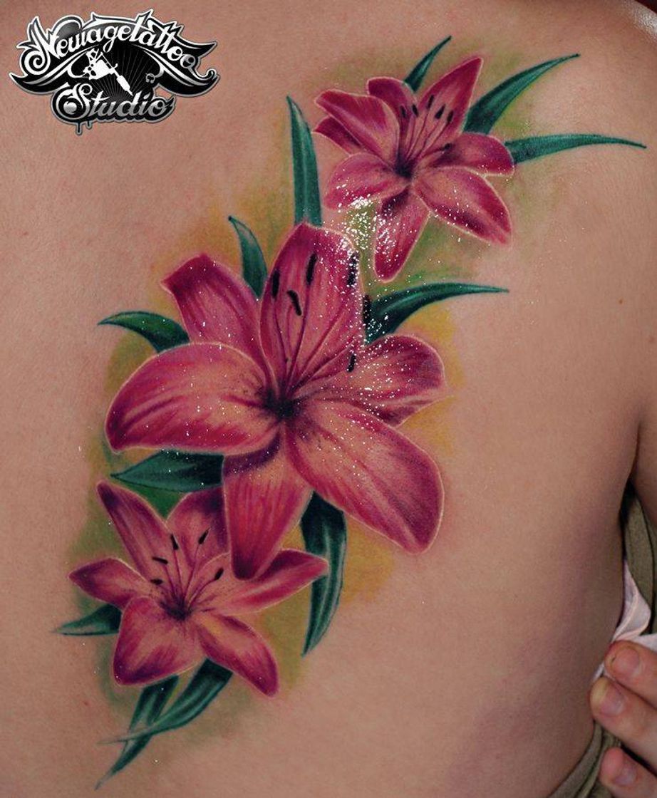 Moda flower tattoo by Newagetattoo on DeviantArt