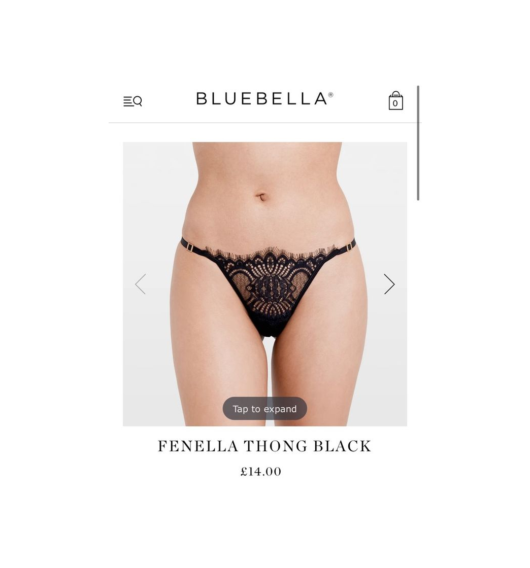 Productos Fenella Thong Black – Bluebella