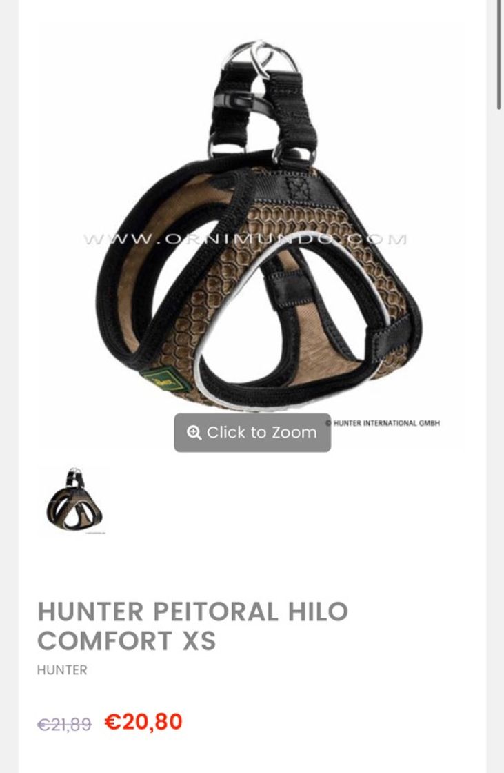 Moda Hunter Peitoral Hilo Comfort | Ornimundo 