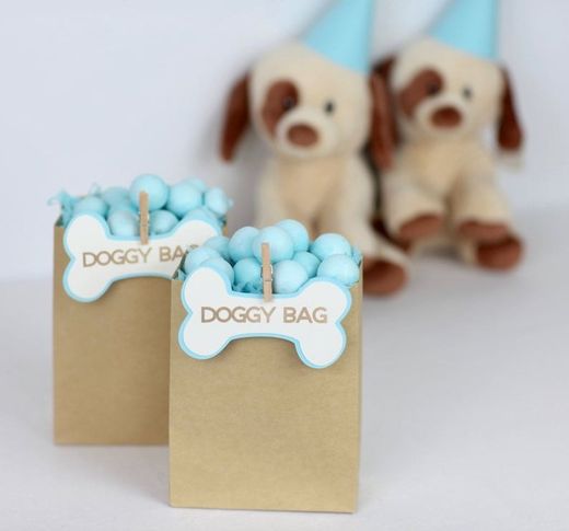 Doggy Bag Gift Tags Adopt a puppy party adopt a puppy theme