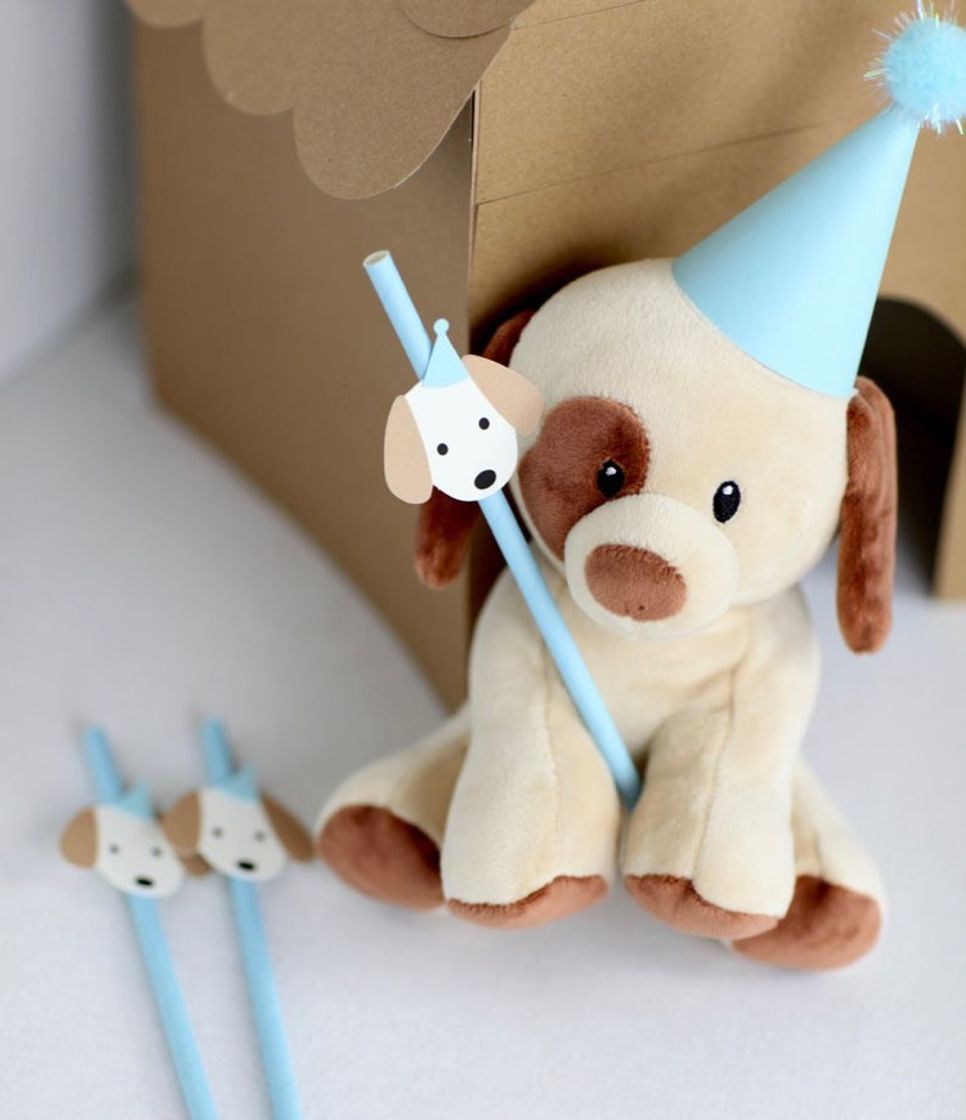 Producto Puppy Straws Adopt a puppy adopt a puppy party dog party