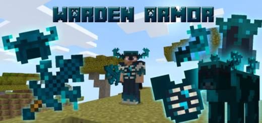 🔥Armadura de Warden 🔵 |  Minecraft PE Mods & Addons