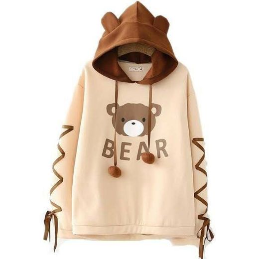 Women's Fashion Long Sleeve Solid Color Printed Heart Hooded