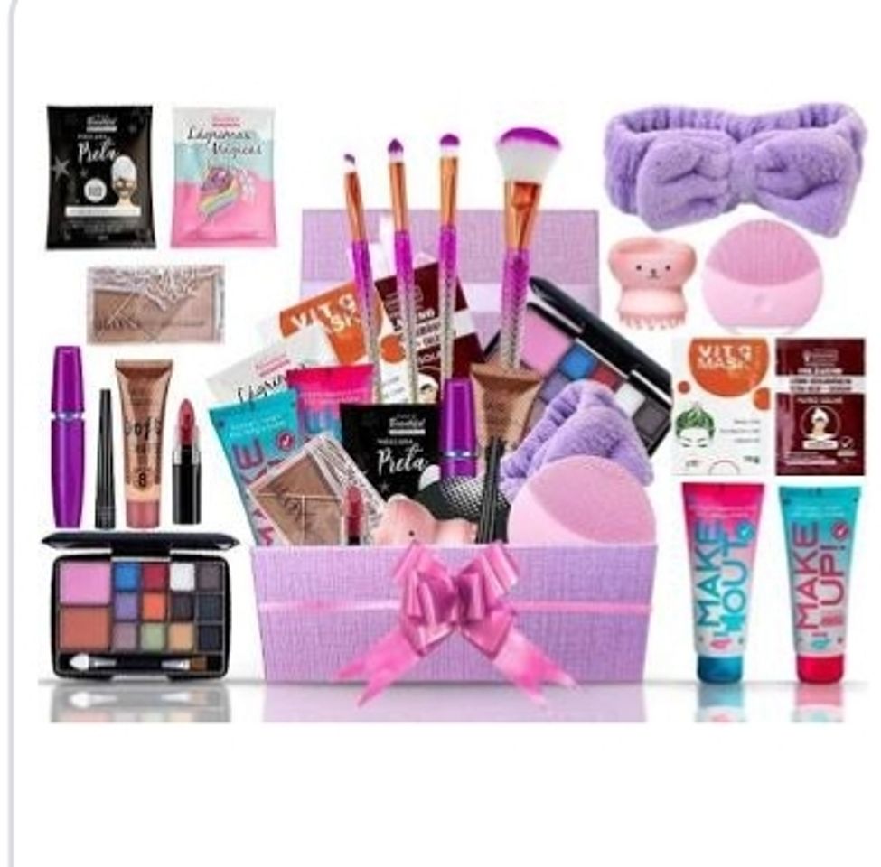 Fashion Combo Kit Maquiagem Com Caixa de Presente + Skincare KBPLP18