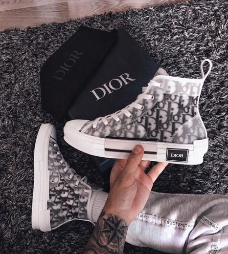 B23 HIGH-TOP SNEAKERS IN DIOR OBLIQUE