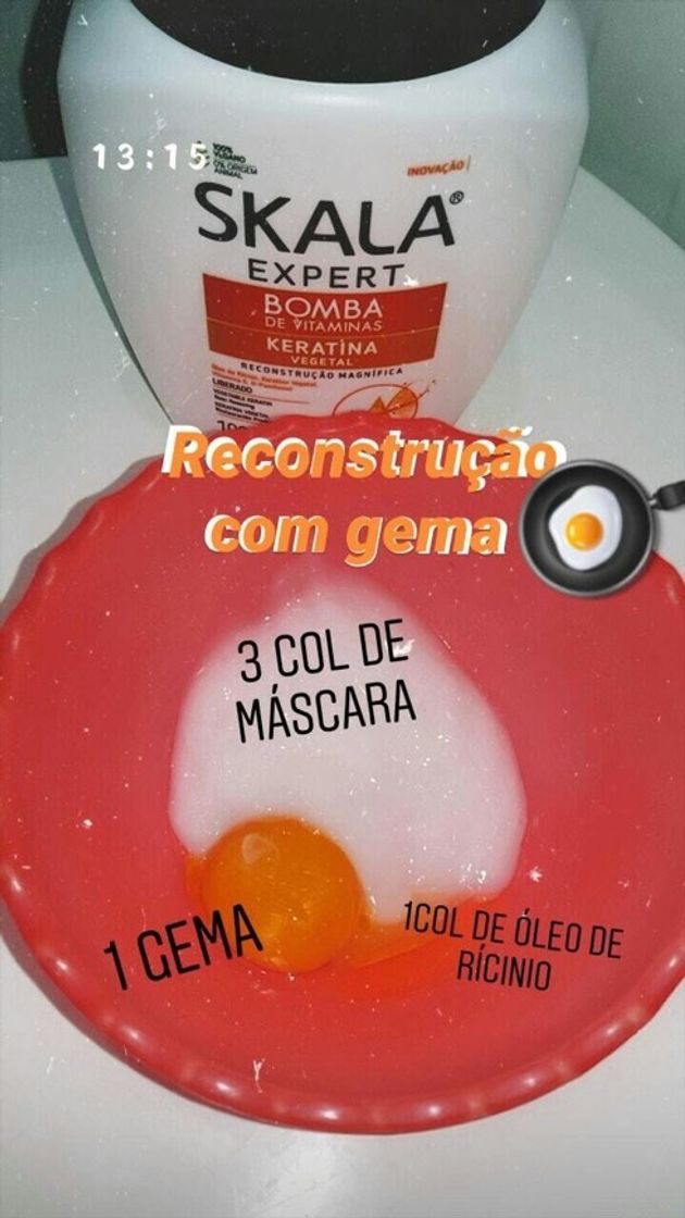 Fashion Receitinha para reconstrução 🥰🎀