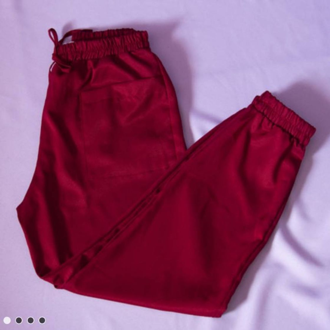 Fashion calça jogger marsala $79