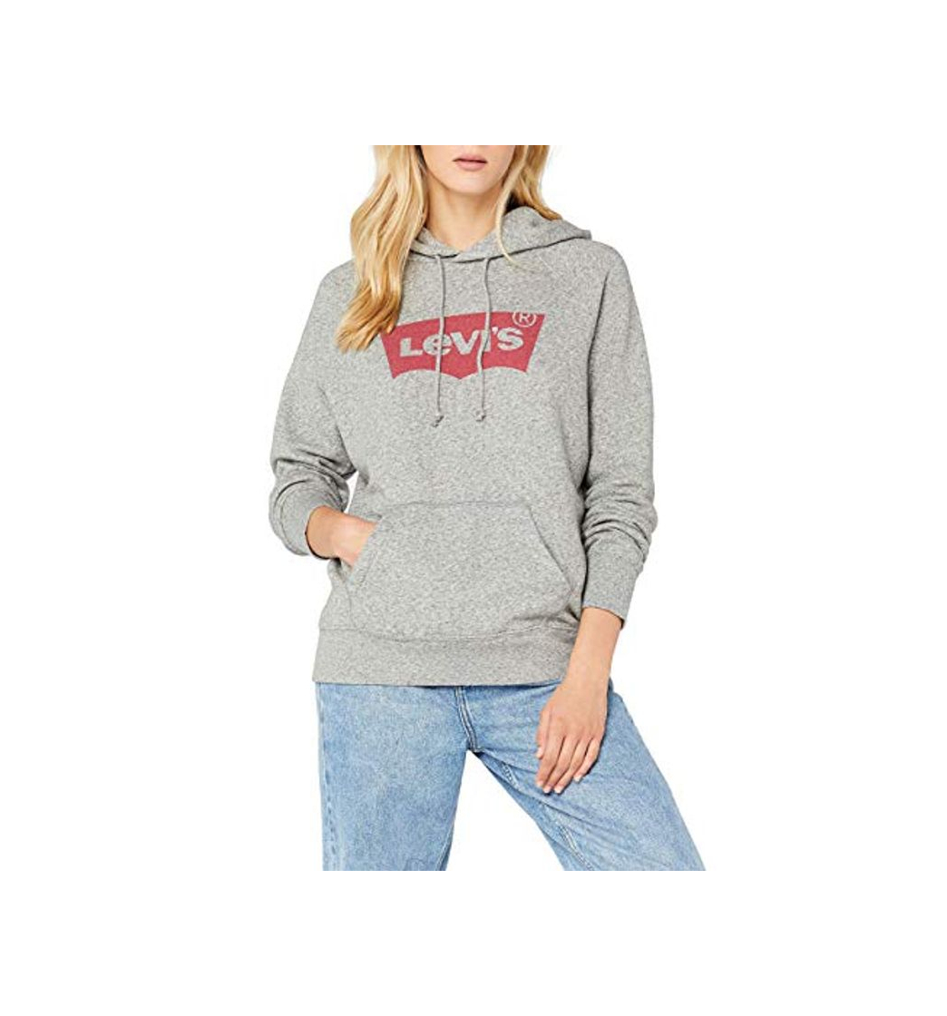 Moda Levi's Batwing Hoodie, Felpa Donna, Grigio