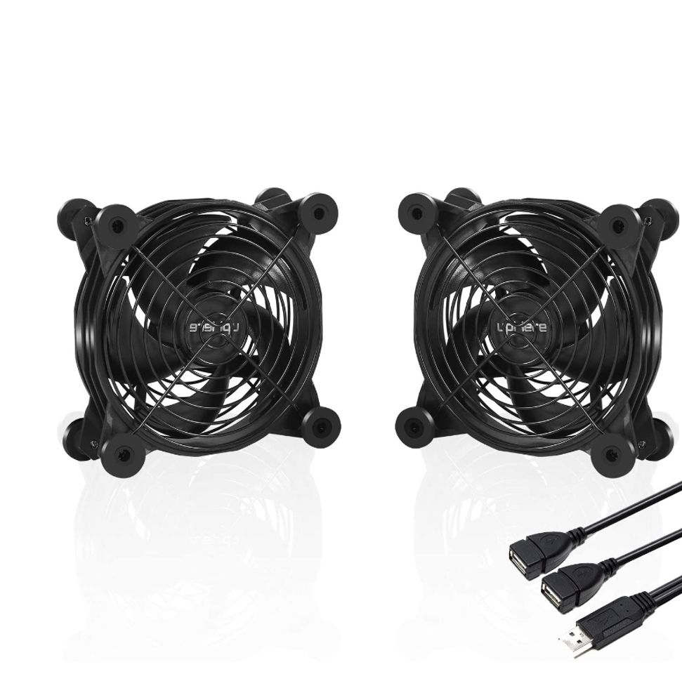 Moda Pack de 2 ventiladores 120mm USB