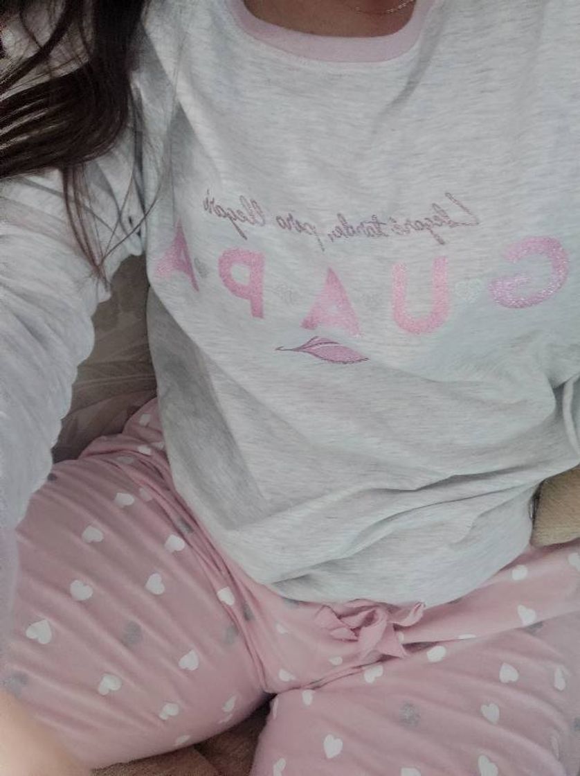 Moda Pijama largo rosa algodón La Vecina Rubia 