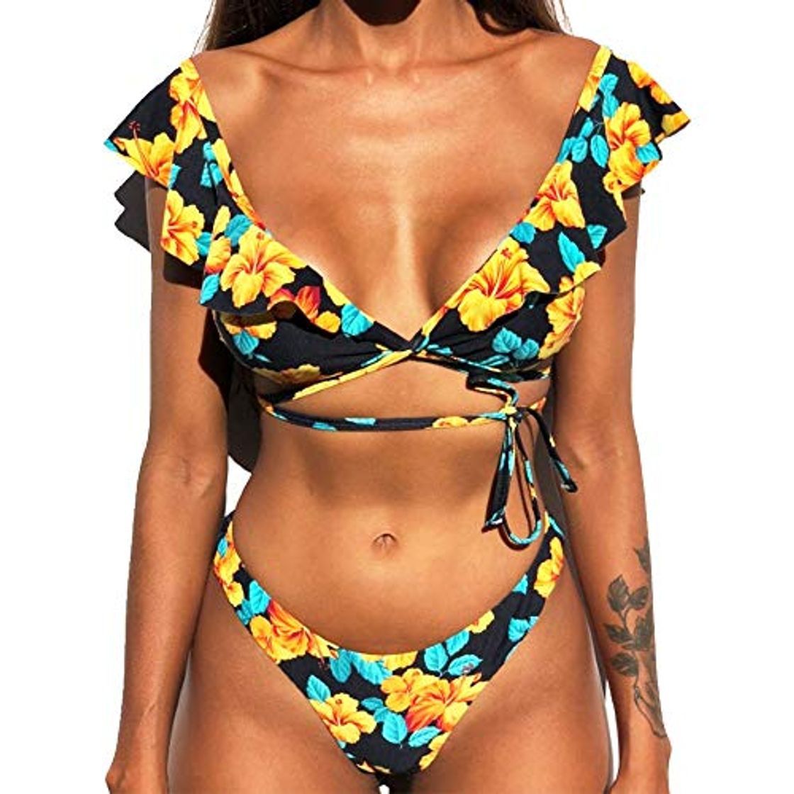 Social CheChury Mujer Sexy Conjunto De Bikini 2020 Verano Sexy Push Up Ropa De Playa Bikini de Triángulo Bikini Mujer Acolchado Traje de baño Mujer Conjunto De Bikini