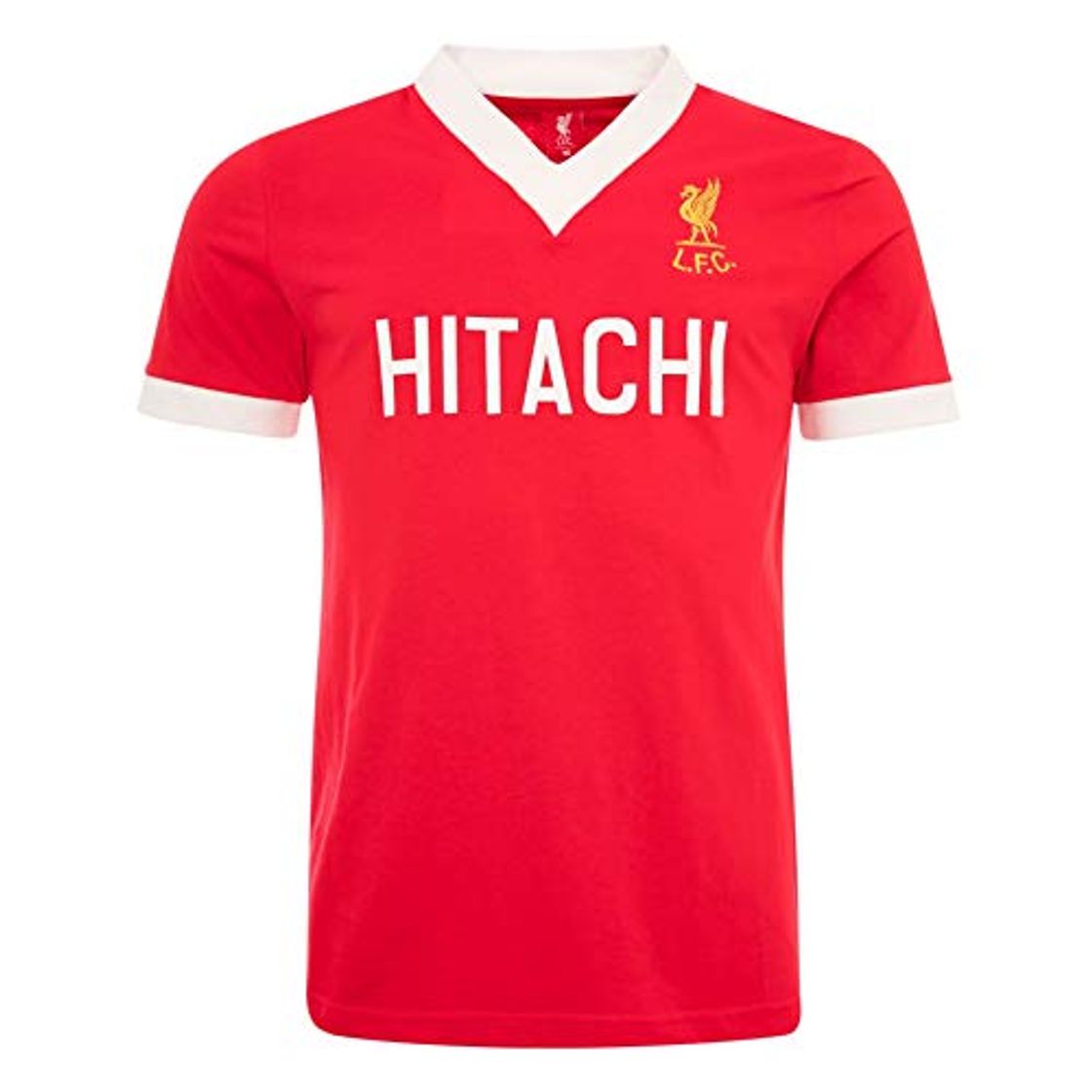 Fashion Liverpool FC Camiseta de Primera Equipaci�n LFC Hombre Retro 1978 Hitachi Oficial