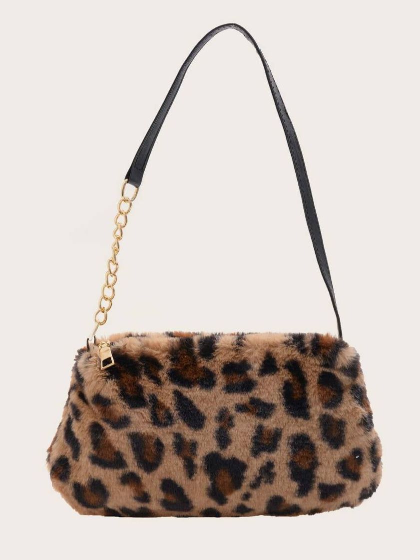 Moda Bolsa a tiracolo com estampa leopardo 