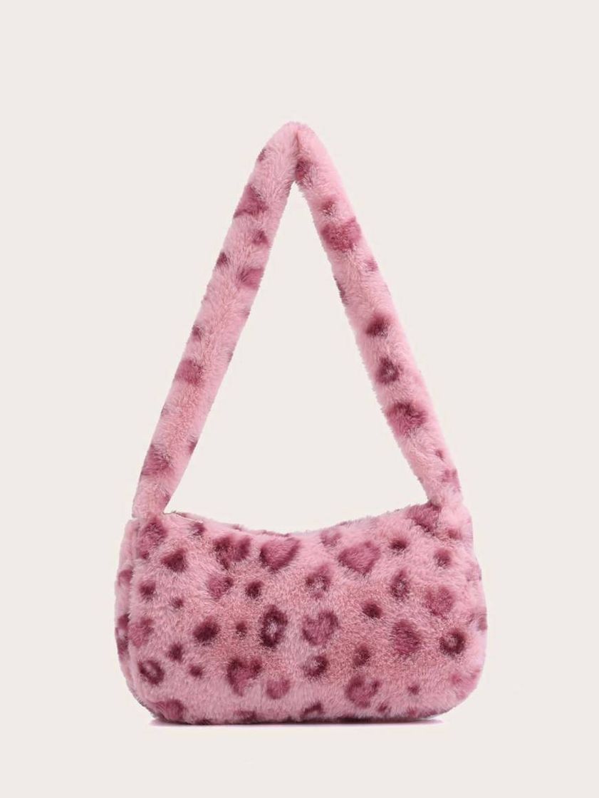 Moda Bolsa de ombro com estampa de leopardo