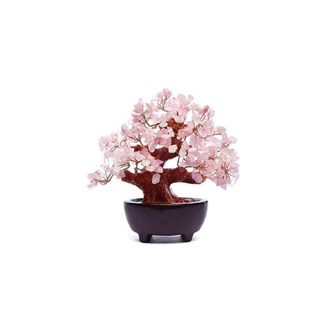 Social HapiLeap Árbol de Dinero, Gemas Feng Shui Adornos de árbol de Cristal