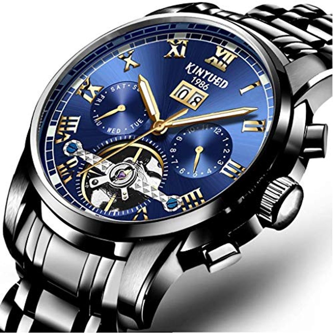 Social Rolexes Clock Shop Reloj de Hombre Cronógrafo Militar Resistente al Agua Reloj