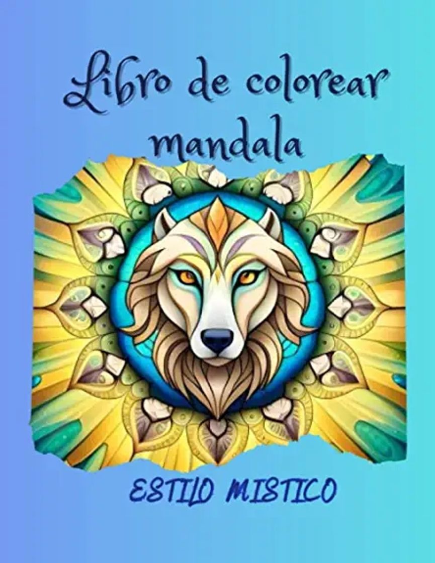 Libro Libro de colorear animales mandalas estilo místico 