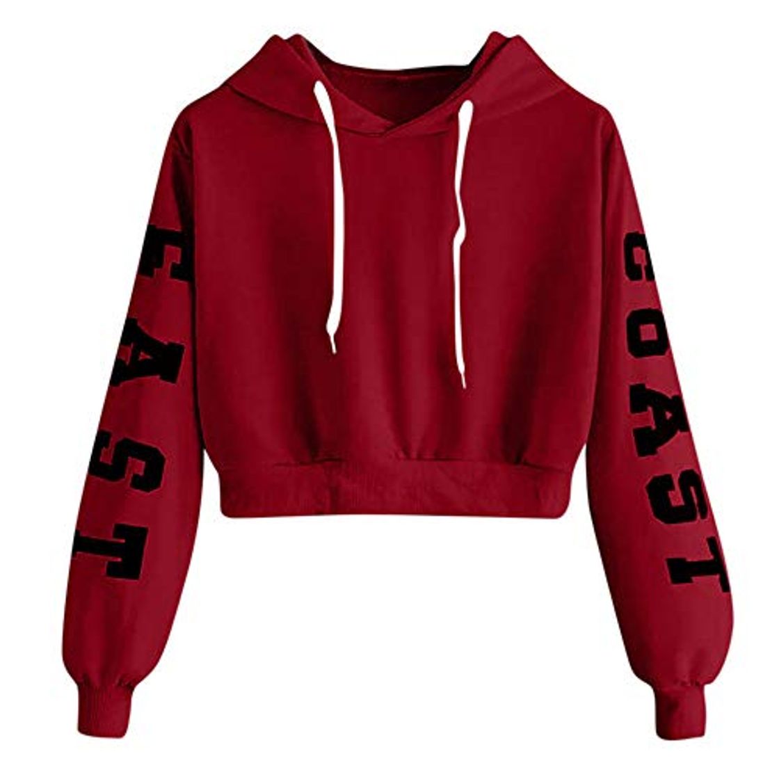 Moda Sudadera con Capucha para Mujer Casual Kawaii Ladies Letters Sudadera De Manga