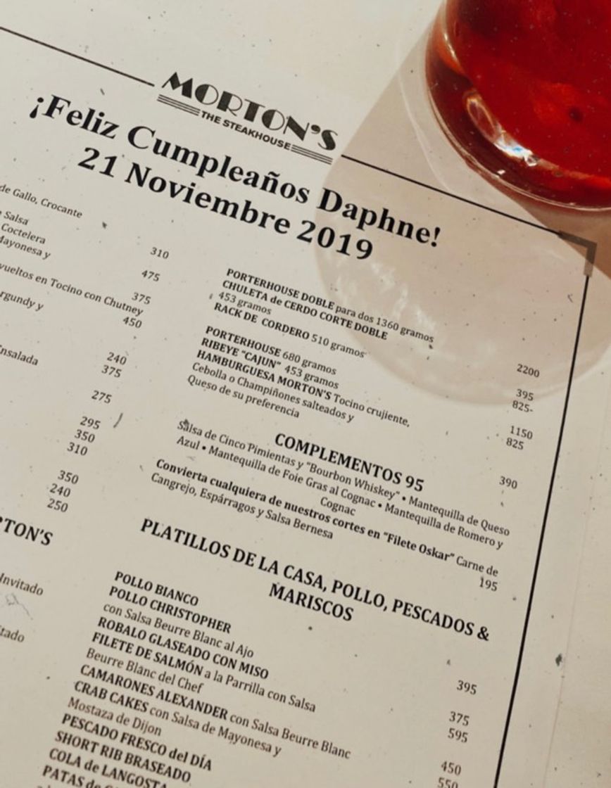 Restaurants Morton’s