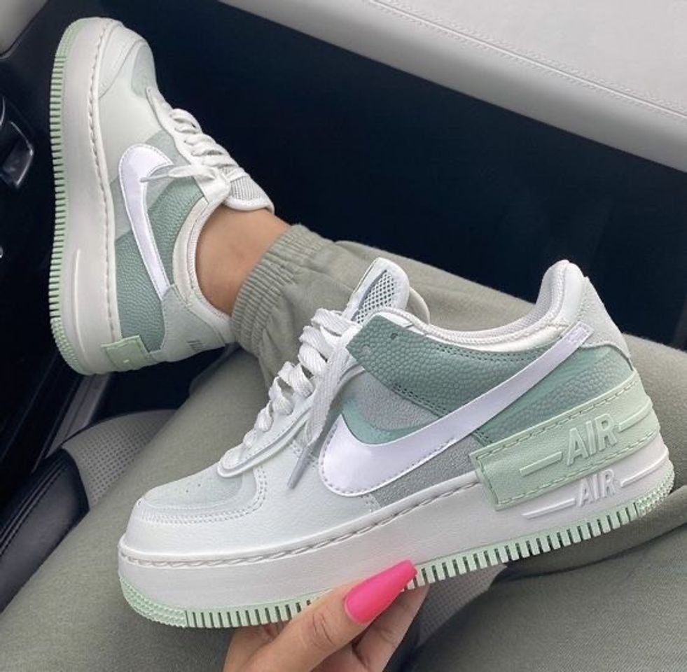 Moda Nike Air Force shadow verdinho 