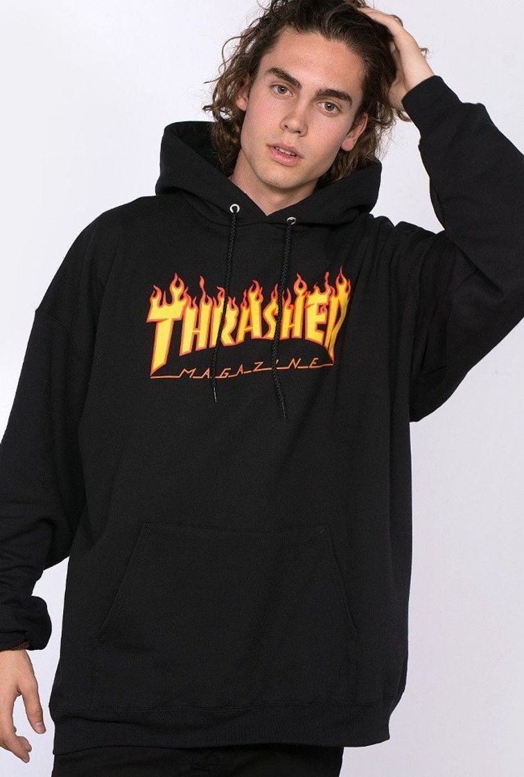 Fashion Sudadera capucha Thrasher Bbq Negro L