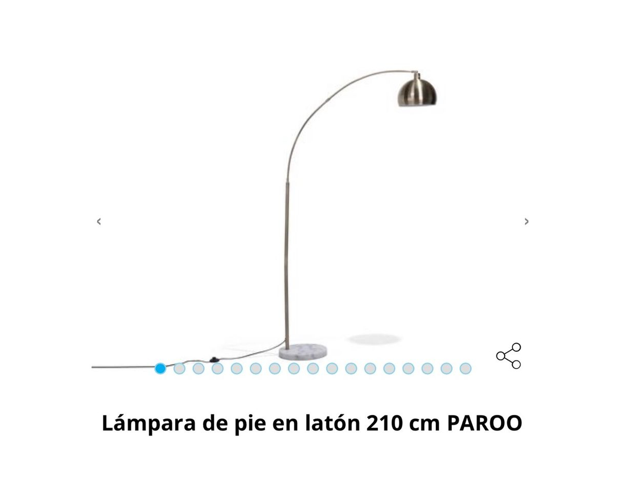 Product Lámpara de pie en latón 210 cm PAROO