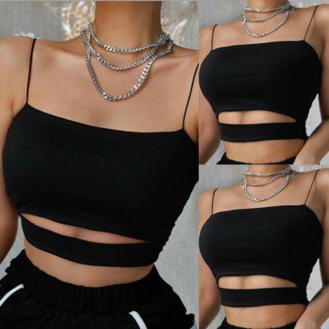 Moda Cropped Black 🖤