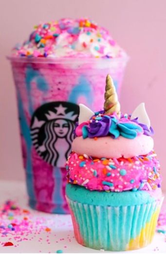 Starbucks e Cupcake 🌈🦄