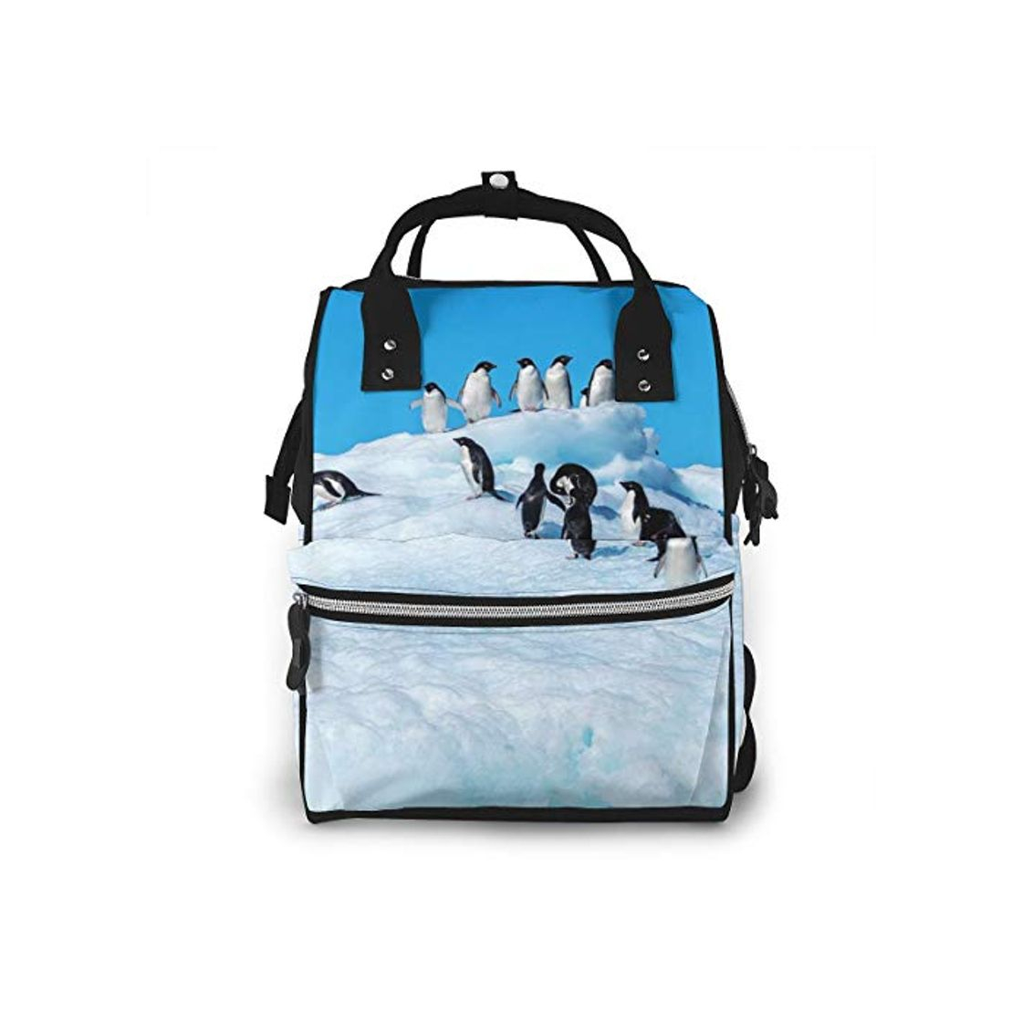 Fashion Iceberg Penguin Pattern Baby Diaper Bag Backpack