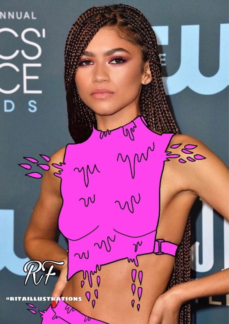 Fashion Zendaya illustration 