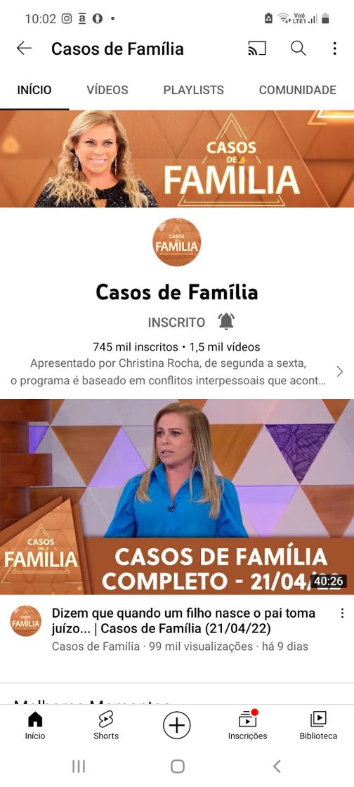 Movie Casos de família 