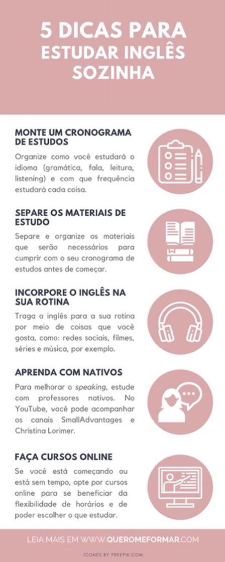 Moda Estudo de inglês 