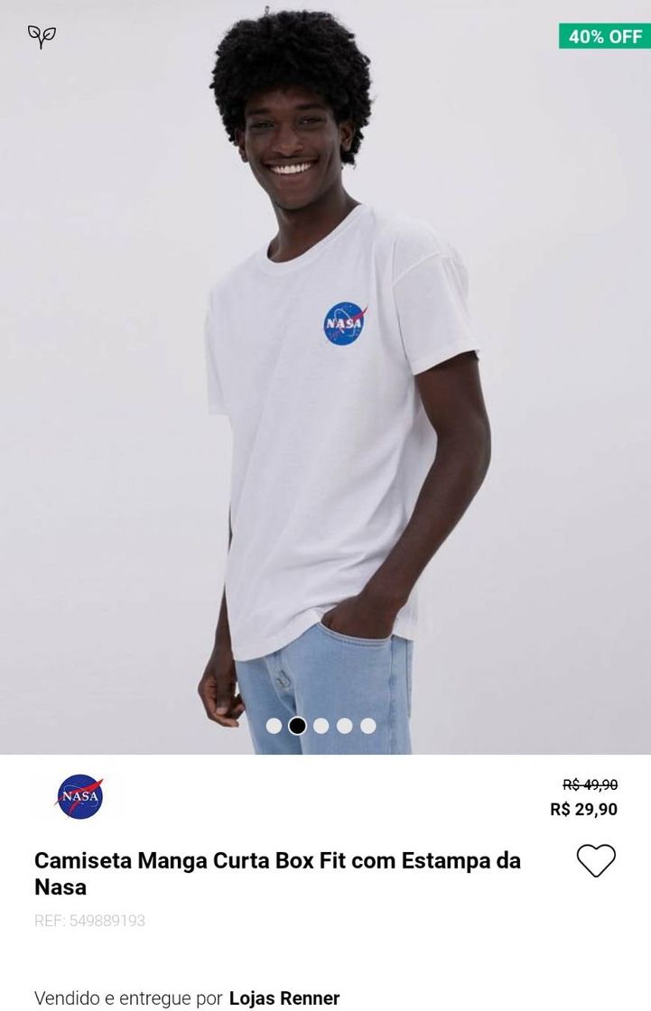 Moda RENNER Camiseta Nasa