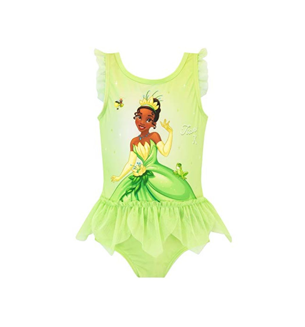 Fashion Disney Bañador para Niña Tiana y el Sapo Verde 18