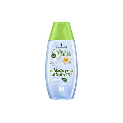 Nature Moments Shampooing Hydratation Cheveux Normaux à Secs Coco & Lotus 250 ml