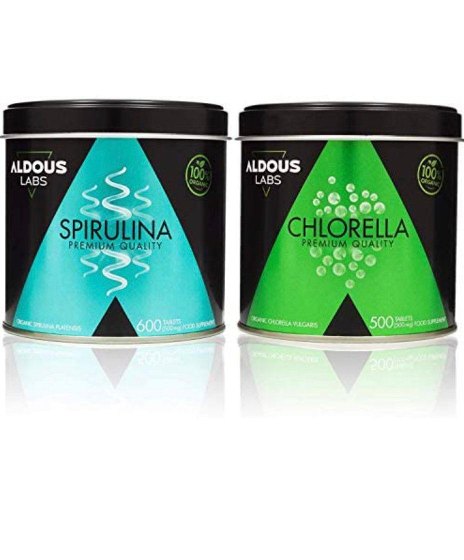 Social Pack Espirulina Bio Premium + Clorella Bio Premium | 1100 Comprimidos de 500 mg | Vegano - Saciante - DETOX - Proteína vegetal | Certificación Ecológica Oficial