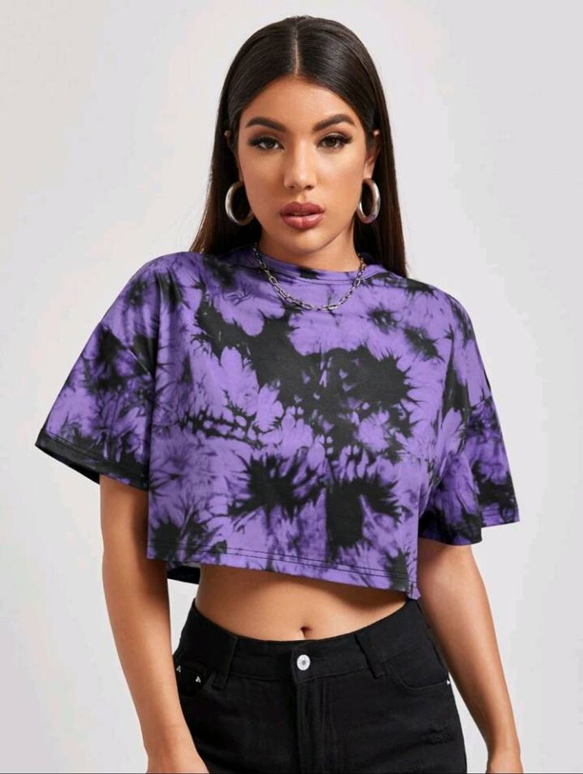 Fashion Cropped tie dye