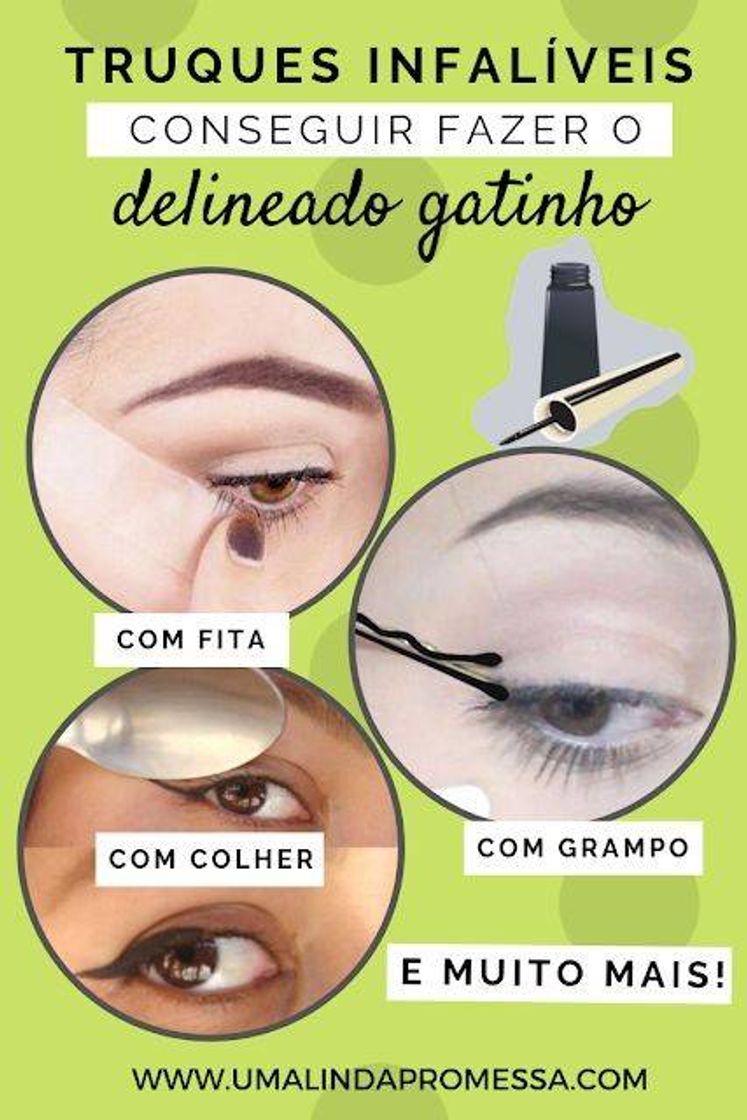 Moda Truques infalível para delineado de gatinho 💋