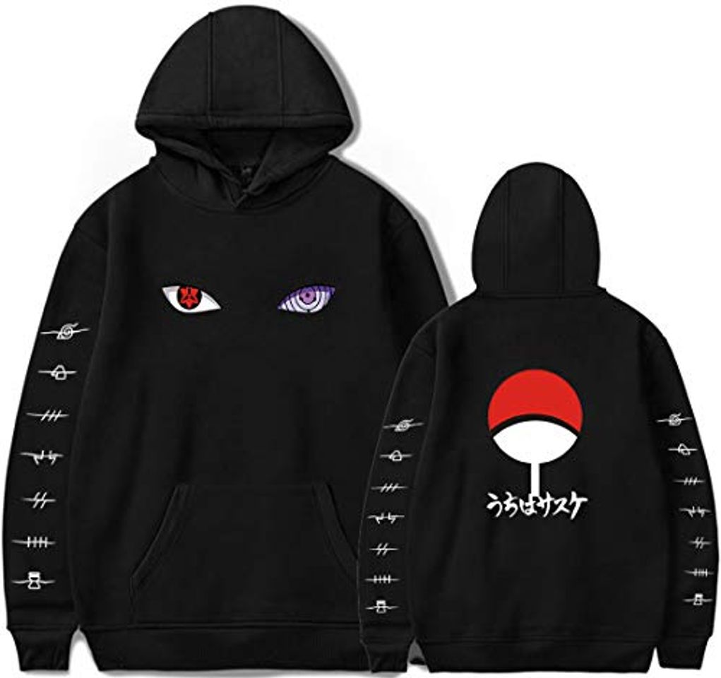 Fashion PANOZON Sudadera Hombre Naruto Impresa Uchiha Itachi Sasuke Hinata Pull-Over de Anime