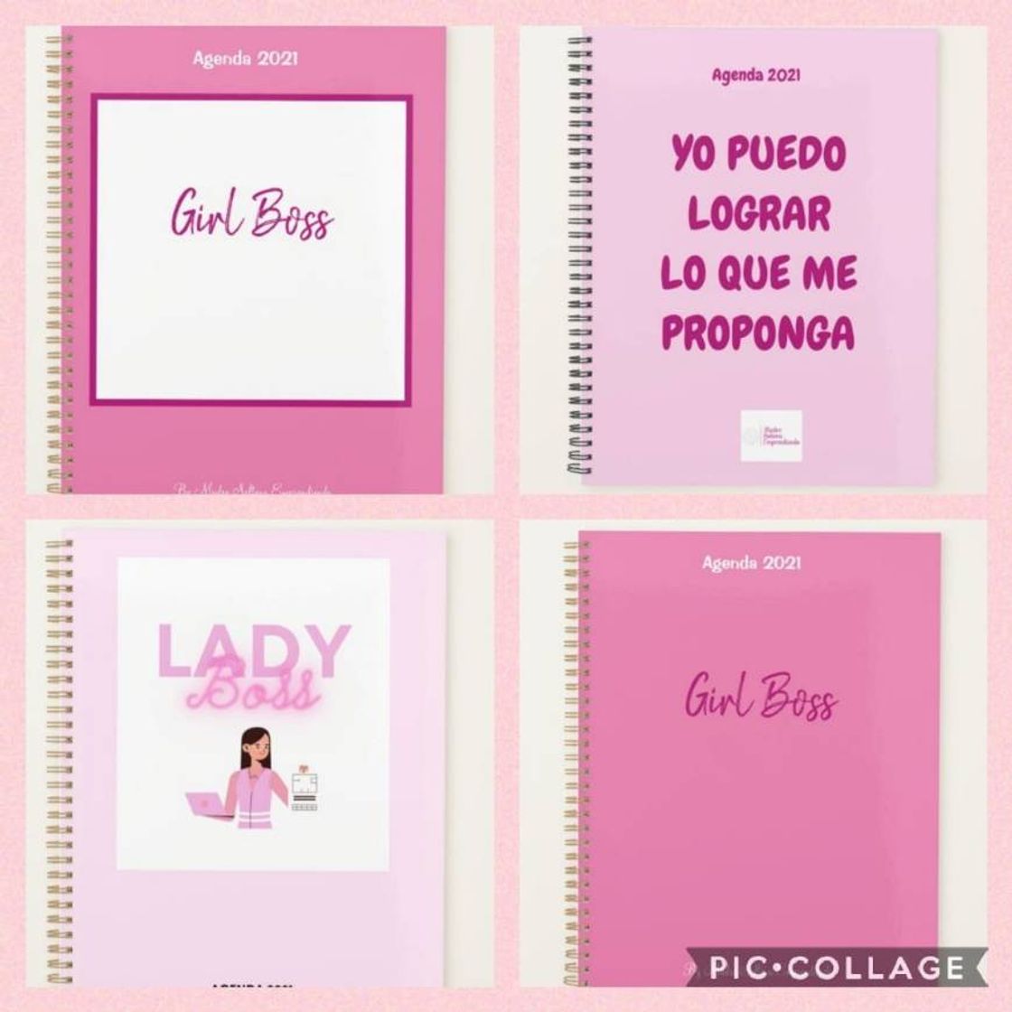 Moda Agenda Personalizada Girl Boss 2021